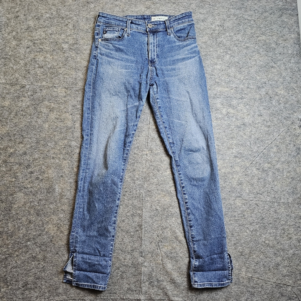 AG Adriano Goldschmied  + Anthropologie The High Rise Stevie Ankle Jeans 26R